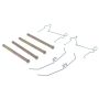 CENTRIC PARTS 301.01371 Centric Premium Ceramic Brake Pads with Shims and Hardware