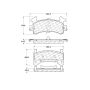 CENTRIC PARTS 301.01540 Centric Premium Ceramic Brake Pads with Shims and Hardware