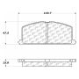 CENTRIC PARTS 301.02420 Centric Premium Ceramic Brake Pads with Shims and Hardware