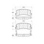 CENTRIC PARTS 301.03250 Centric Premium Ceramic Brake Pads with Shims and Hardware