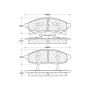 CENTRIC PARTS 301.03760 Centric Premium Ceramic Brake Pads with Shims and Hardware