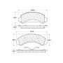 CENTRIC PARTS 301.03870 Centric Premium Ceramic Brake Pads with Shims and Hardware