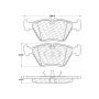CENTRIC PARTS 301.03940 Centric Premium Ceramic Brake Pads with Shims and Hardware