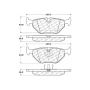 CENTRIC PARTS 301.03960 Centric Premium Ceramic Brake Pads with Shims and Hardware