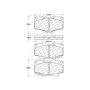 CENTRIC PARTS 301.04100 Centric Premium Ceramic Brake Pads with Shims and Hardware