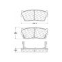 CENTRIC PARTS 301.04180 Centric Premium Ceramic Brake Pads with Shims and Hardware