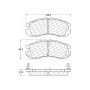 CENTRIC PARTS 301.04700 Centric Premium Ceramic Brake Pads with Shims and Hardware