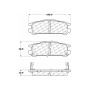 CENTRIC PARTS 301.04710 Centric Premium Ceramic Brake Pads with Shims and Hardware