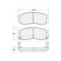 CENTRIC PARTS 301.04840 Centric Premium Ceramic Brake Pads with Shims and Hardware