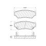 CENTRIC PARTS 301.05560 Centric Premium Ceramic Brake Pads with Shims and Hardware