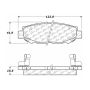 CENTRIC PARTS 301.05720 Centric Premium Ceramic Brake Pads with Shims and Hardware