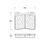CENTRIC PARTS 301.05770 Centric Premium Ceramic Brake Pads with Shims and Hardware