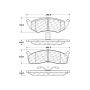 CENTRIC PARTS 301.05910 Centric Premium Ceramic Brake Pads with Shims and Hardware