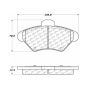 CENTRIC PARTS 301.06000 Centric Premium Ceramic Brake Pads with Shims and Hardware