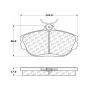 CENTRIC PARTS 301.06010 Centric Premium Ceramic Brake Pads with Shims and Hardware