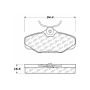CENTRIC PARTS 301.06100 Centric Premium Ceramic Brake Pads with Shims and Hardware