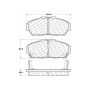 CENTRIC PARTS 301.06170 Centric Premium Ceramic Brake Pads with Shims and Hardware