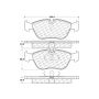 CENTRIC PARTS 301.06180 Centric Premium Ceramic Brake Pads with Shims and Hardware