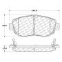 CENTRIC PARTS 301.06190 Centric Premium Ceramic Brake Pads with Shims and Hardware