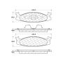 CENTRIC PARTS 301.06320 Centric Premium Ceramic Brake Pads with Shims and Hardware