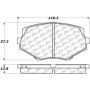 CENTRIC PARTS 301.06350 Centric Premium Ceramic Brake Pads with Shims and Hardware