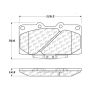 CENTRIC PARTS 301.06470 Centric Premium Ceramic Brake Pads with Shims and Hardware