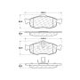 CENTRIC PARTS 301.06480 Centric Premium Ceramic Brake Pads with Shims and Hardware