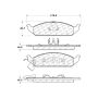 CENTRIC PARTS 301.06500 Centric Premium Ceramic Brake Pads with Shims and Hardware