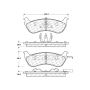 CENTRIC PARTS 301.06740 Centric Premium Ceramic Brake Pads with Shims and Hardware