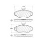 CENTRIC PARTS 301.06760 Centric Premium Ceramic Brake Pads with Shims and Hardware
