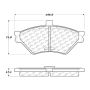 CENTRIC PARTS 301.06780 Centric Premium Ceramic Brake Pads with Shims and Hardware