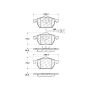 CENTRIC PARTS 301.06871 Centric Premium Ceramic Brake Pads with Shims and Hardware