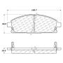 CENTRIC PARTS 301.06910 Centric Premium Ceramic Brake Pads with Shims and Hardware