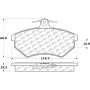 CENTRIC PARTS 301.06960 Centric Premium Ceramic Brake Pads with Shims and Hardware