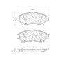 CENTRIC PARTS 301.06990 Centric Premium Ceramic Brake Pads with Shims and Hardware
