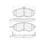 CENTRIC PARTS 301.07000 Centric Premium Ceramic Brake Pads with Shims and Hardware