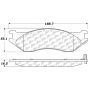 CENTRIC PARTS 301.07020 Centric Premium Ceramic Brake Pads with Shims and Hardware