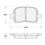 CENTRIC PARTS 301.07070 Centric Premium Ceramic Brake Pads with Shims and Hardware