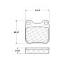 CENTRIC PARTS 301.07090 Centric Premium Ceramic Brake Pads with Shims and Hardware