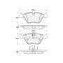 CENTRIC PARTS 301.07250 Centric Premium Ceramic Brake Pads with Shims and Hardware