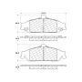 CENTRIC PARTS 301.07270 Centric Premium Ceramic Brake Pads with Shims and Hardware