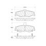 CENTRIC PARTS 301.07500 Centric Premium Ceramic Brake Pads with Shims and Hardware