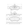 CENTRIC PARTS 301.07660 Centric Premium Ceramic Brake Pads with Shims and Hardware