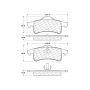 CENTRIC PARTS 301.07910 Centric Premium Ceramic Brake Pads with Shims and Hardware