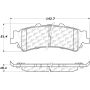 CENTRIC PARTS 301.07920 Centric Premium Ceramic Brake Pads with Shims and Hardware