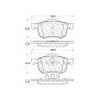 CENTRIC PARTS 301.07940 Centric Premium Ceramic Brake Pads with Shims and Hardware