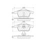 CENTRIC PARTS 301.07950 Centric Premium Ceramic Brake Pads with Shims and Hardware