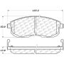 CENTRIC PARTS 301.08150 Centric Premium Ceramic Brake Pads with Shims and Hardware