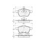 CENTRIC PARTS 301.08190 Centric Premium Ceramic Brake Pads with Shims and Hardware