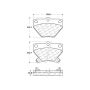 CENTRIC PARTS 301.08230 Centric Premium Ceramic Brake Pads with Shims and Hardware